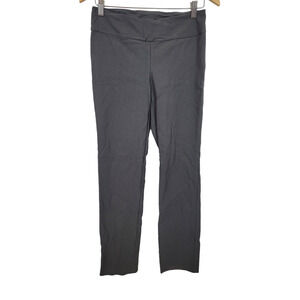 Nic+Zoe Gray Pull-On Stretch Straight Leg Pants Business Office Size 4